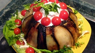 Салат «Баклажаниус» с вешенками