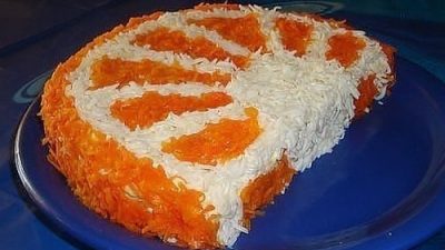 Салат «Долька апельсина» с куриной грудкой
