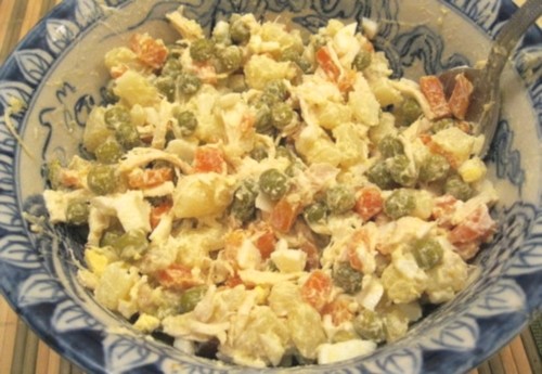 Салат «Нежность» с куриной грудкой и картофелем – пошаговый рецепт приготовления с фото