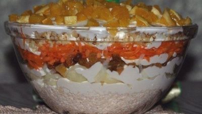 Салат из куриного филе «Французская любовница»