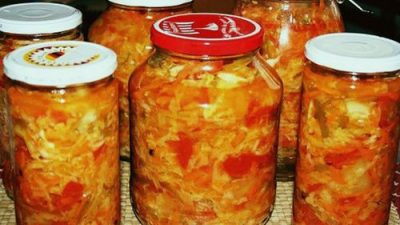 Салат «Кубанский» из капусты и овощей