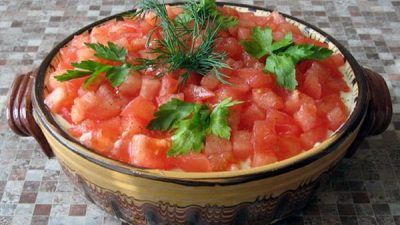 Салат «Маринара» с курицей