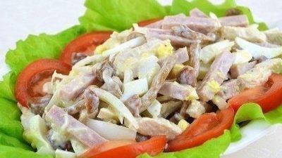 Салат «Мужская мечта» с куриным филе