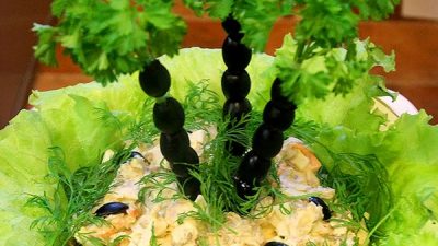 Салат «Пальмы» с куриной грудкой
