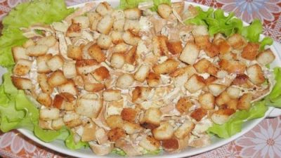 Салат «Праздничный» с блинчиками