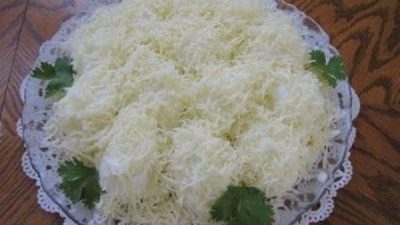 Салат «Рафаэлло» с корейской морковью
