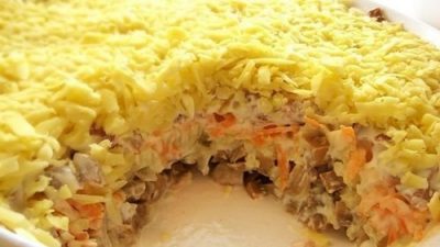 Салат с мясом «Белая ночь»