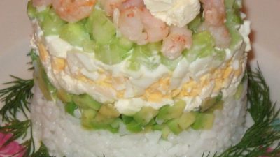 Салат «Сушивкус» с креветками