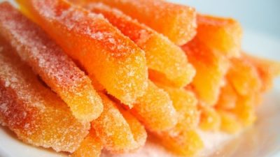 Сахарные цукаты из апельсиновых корок
