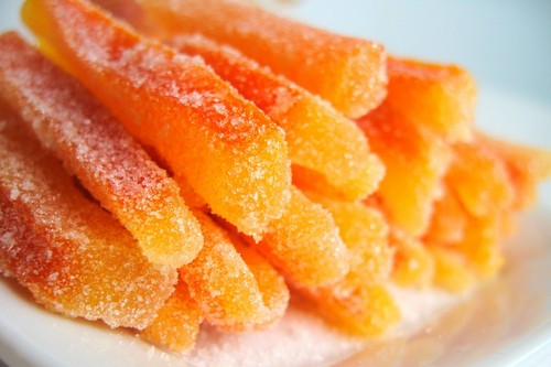 Сахарные цукаты из апельсиновых корок