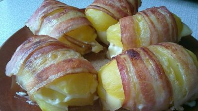 Сэндвич из картофеля с беконом
