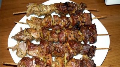 Шашлык из свинины в духовке в банке