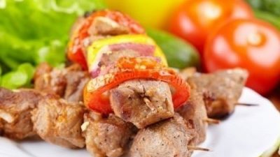 Шашлык в майонезе с аджикой