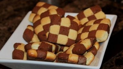Шахматное печенье по-французски