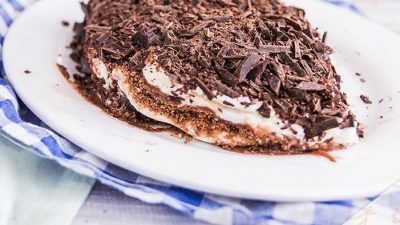 Шоколадная лазанья со сливочным сыром