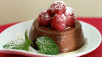 Шоколадная паннакота на сливках