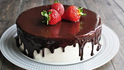 Шоколадно-лимонный торт «Птичье молоко»