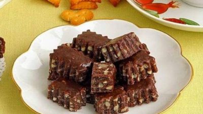 Шоколадно-ореховые тянучки на десерт