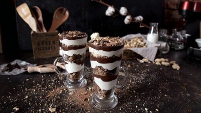 Шоколадное парфе с ореховым муссом