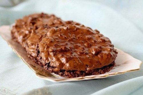 Шоколадное печенье с грецким орехом, без муки