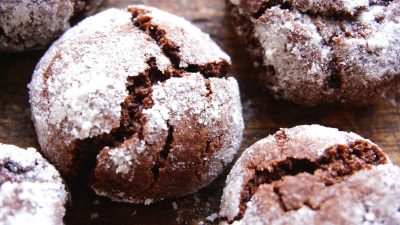 Шоколадное печенье с корицей к чаю