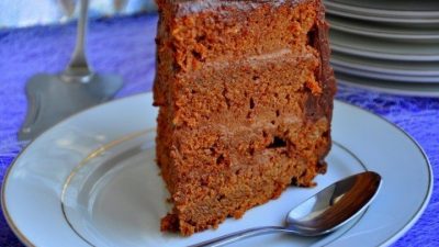 Шоколадный бисквитный торт «Пища Дьявола»