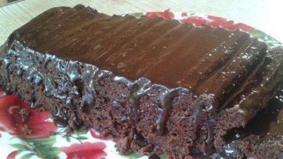 Шоколадный кекс в микроволновке на скорую руку