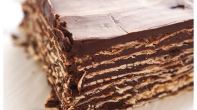 Шоколадный мацовый торт с ромом