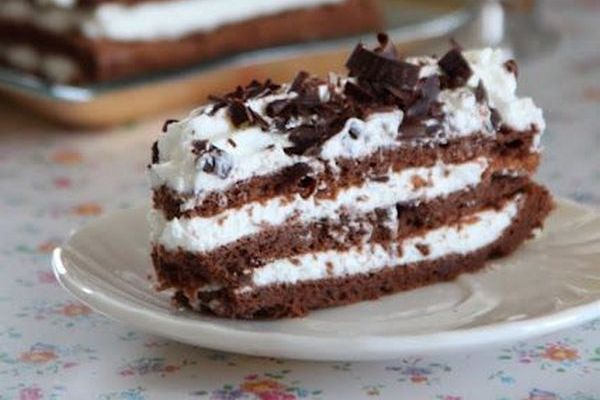торт со взбитыми сливками простой рецепт | Дзен