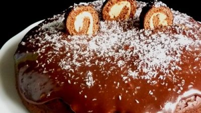 Шоколадный торт на кокосовом молоке