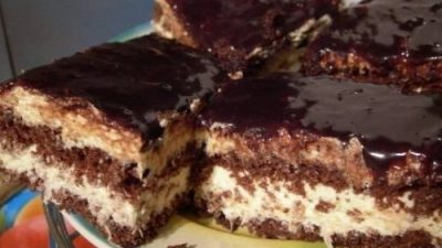 Шоколадный торт с кокосовым безе
