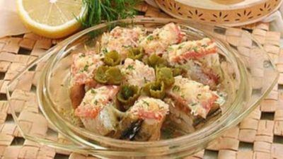 Скандинавская закуска из рыбы и сыра