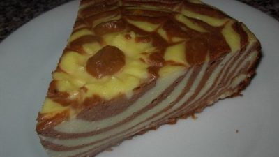 Сладкий пирог «Зебра» из творога