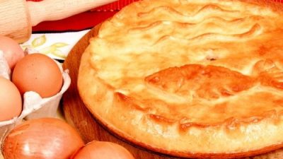 Сливочный пирог с картофелем и рыбой