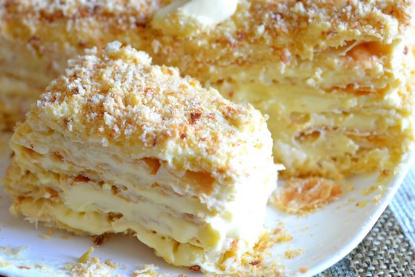 Быстрый торт Наполеон, пошаговый рецепт с фото на ккал