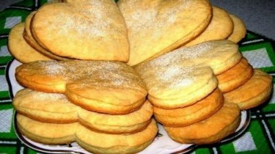 Сметанные коржики «Сердечные»