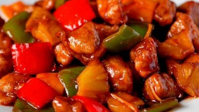Сочная говядина в кисло-сладком соусе