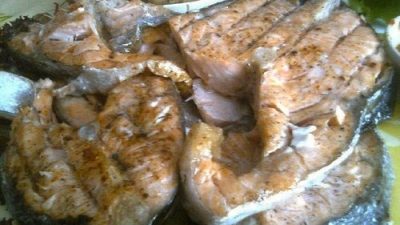 Сочная и нежная семга на решетке