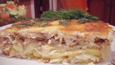 Сочная куриная запеканка с картофелем