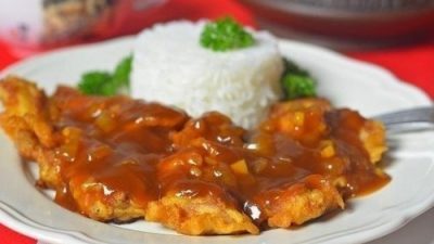 Сочная свинина в пивном кляре