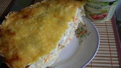 Сочное куриное филе под картофельной шубой