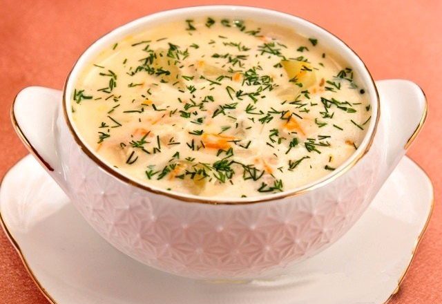 Сырный суп из плавленых сырков