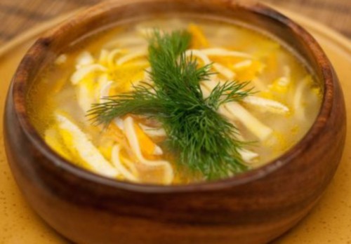 Суп с лапшой по-татарски