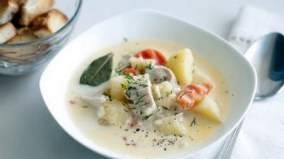 Суп с плавленым сыром и куриной грудкой