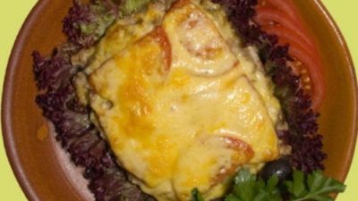 Свинина с грибами по-деревенски