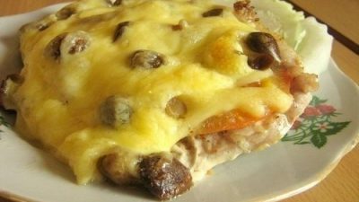 Свинина с грибами по-купечески