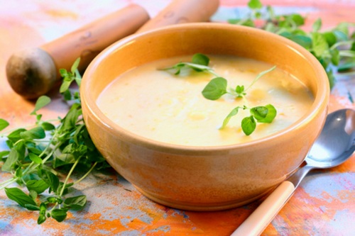 Сырный домашний суп