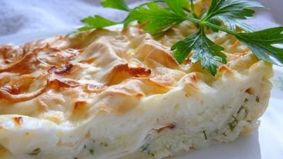 Сырный пирог на лаваше