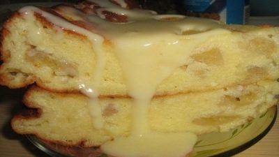 Сытная творожно-банановая запеканка