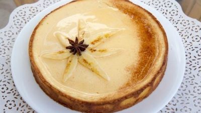 Тарт с бананами и йогуртовым кремом